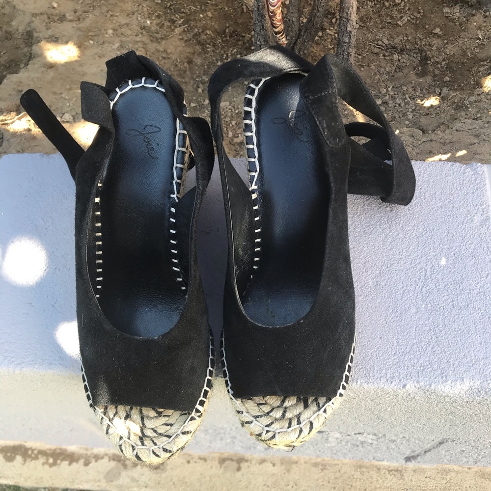 Joie Black Platform Sandals